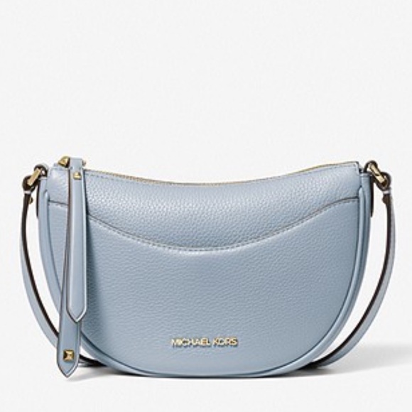 MICHAEL KORS
Dover Small Half Moon Leather Crossbody Bag Vista Blue color - Picture 4 of 15